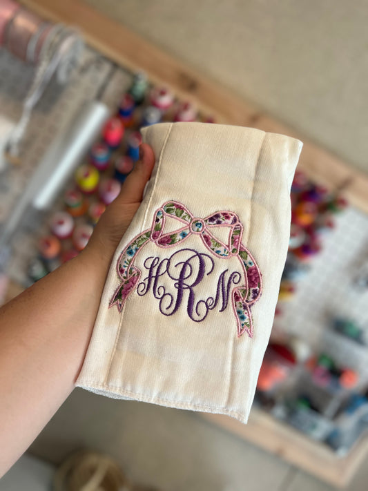 Bow Burp Cloth