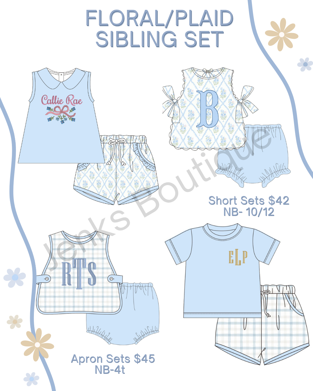 PREORDER APRON SETS