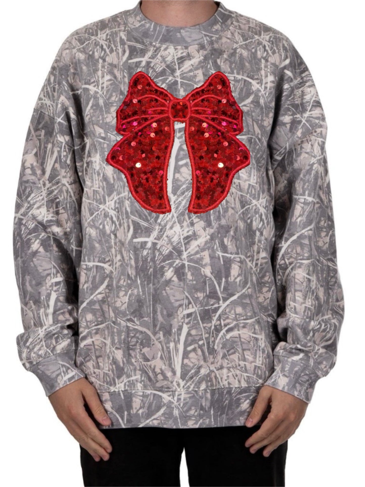 CAMO CREWNECKS