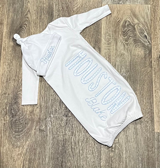 Custom Appliqué Gown