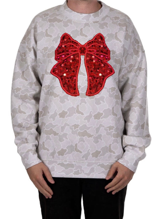 CAMO CREWNECKS