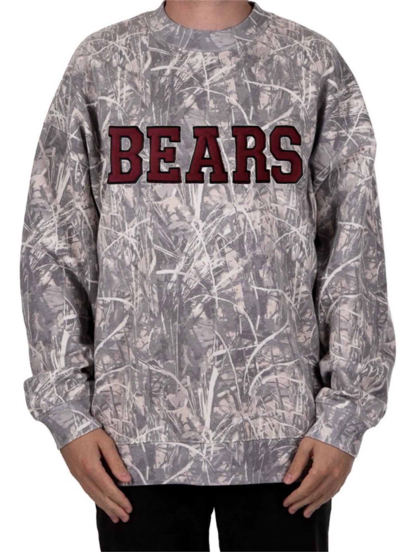 CAMO CREWNECKS