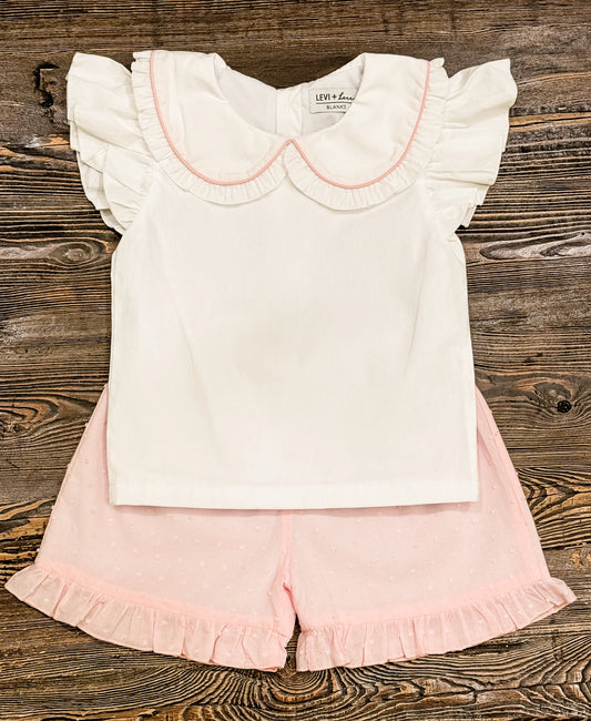 Swiss Dot Short Set